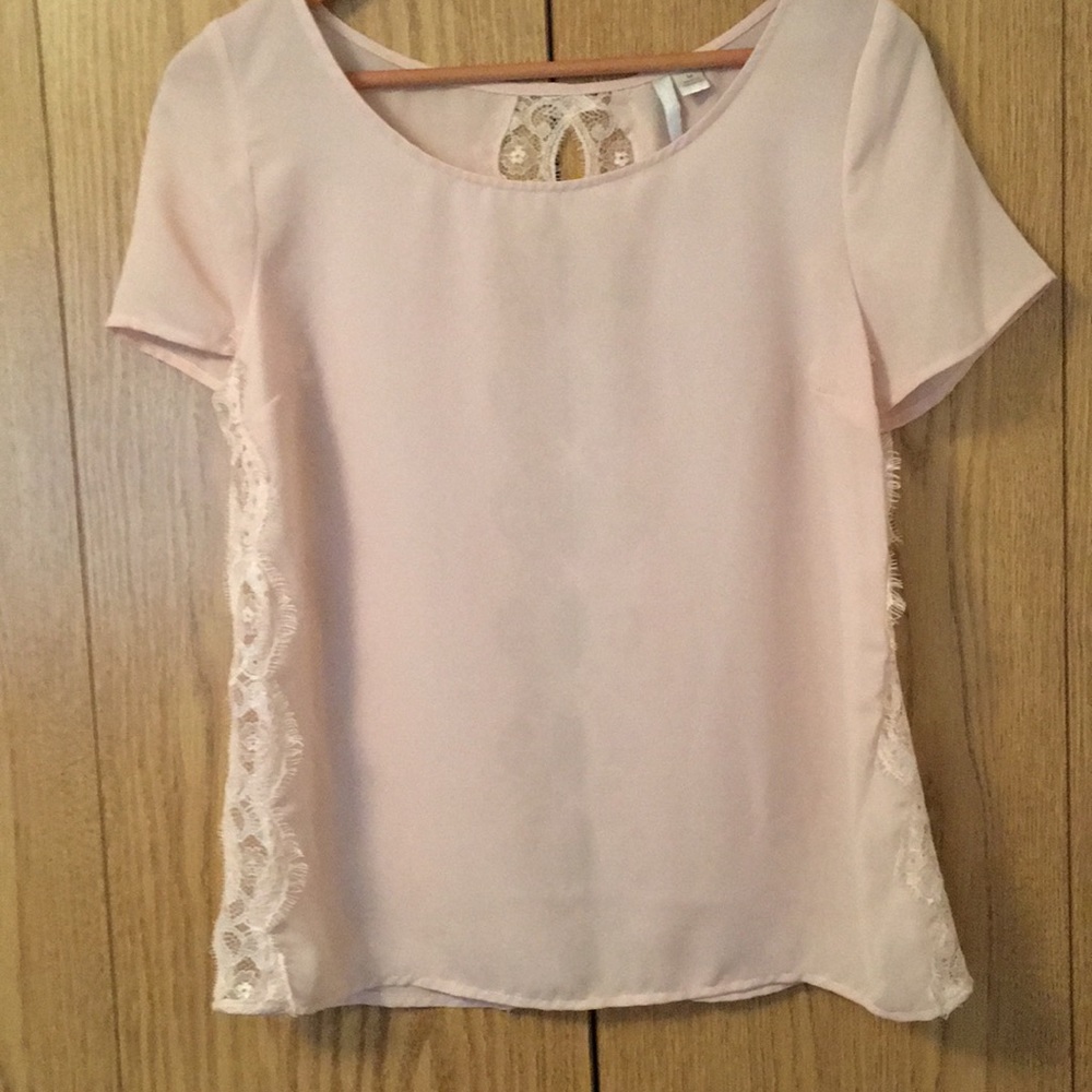 Lauren Conrad rose lace blouse
